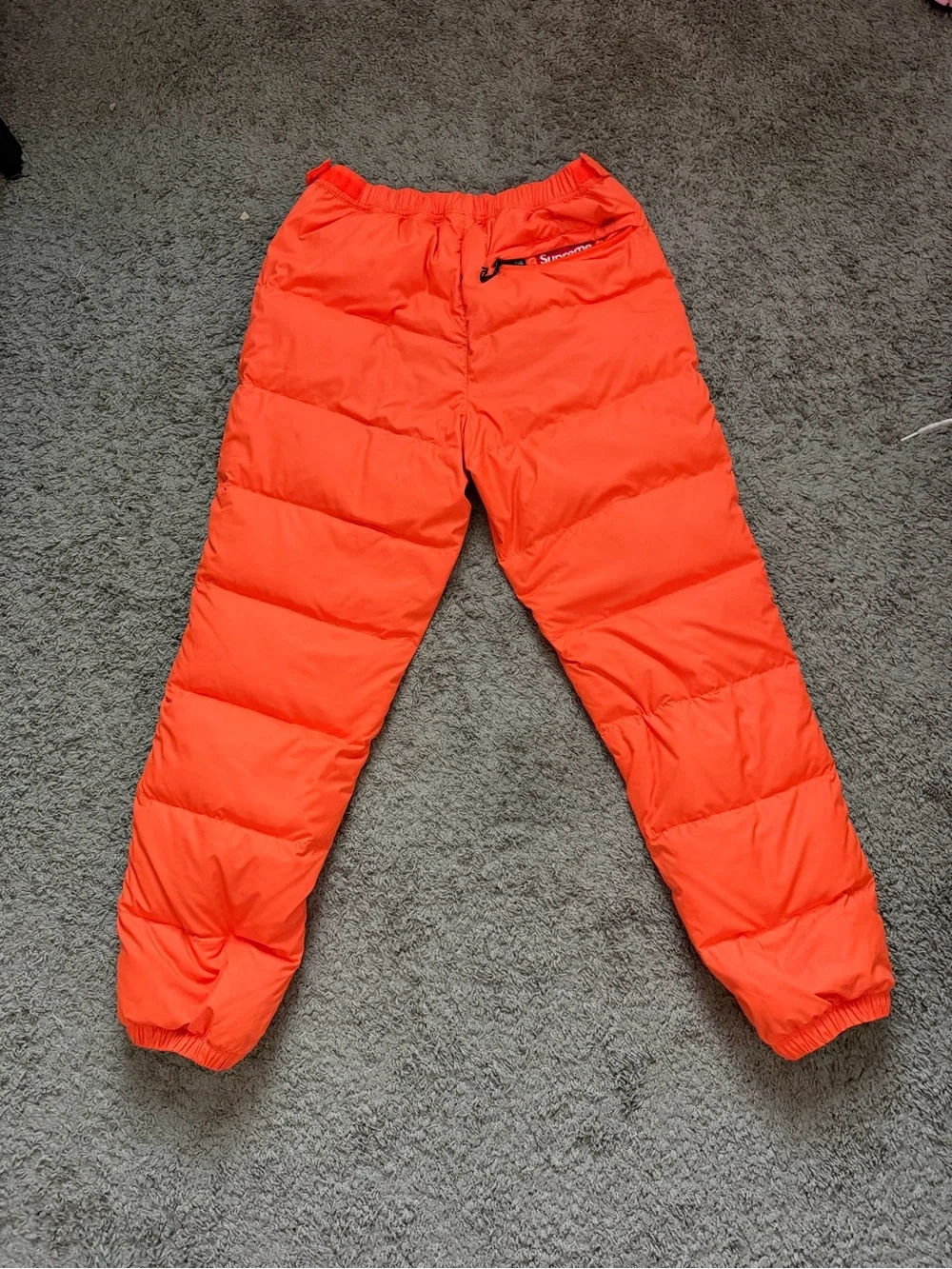 The Supreme North Face Bright Orange Insulated Joggers